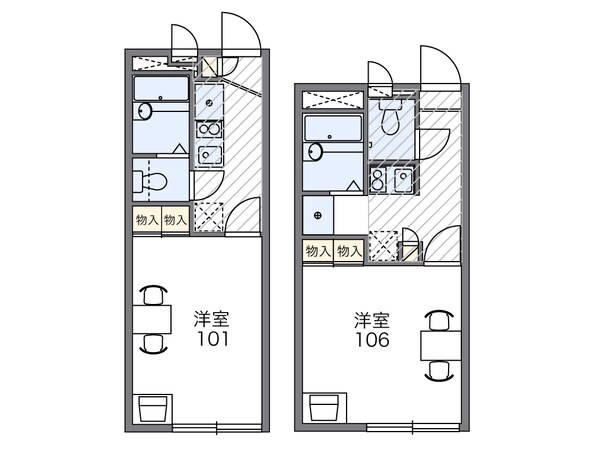 レオパレスオータムの物件間取画像